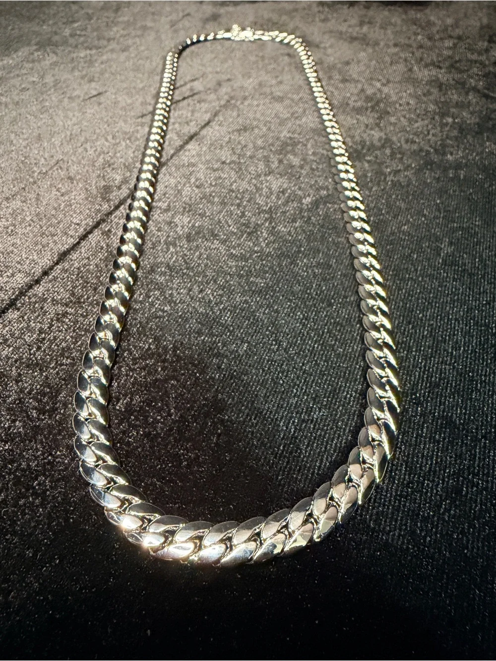 Miami Cuban 24in 8MM 14K WG filled w/Rhodium Box Lock Necklace Brand New SHINE!!